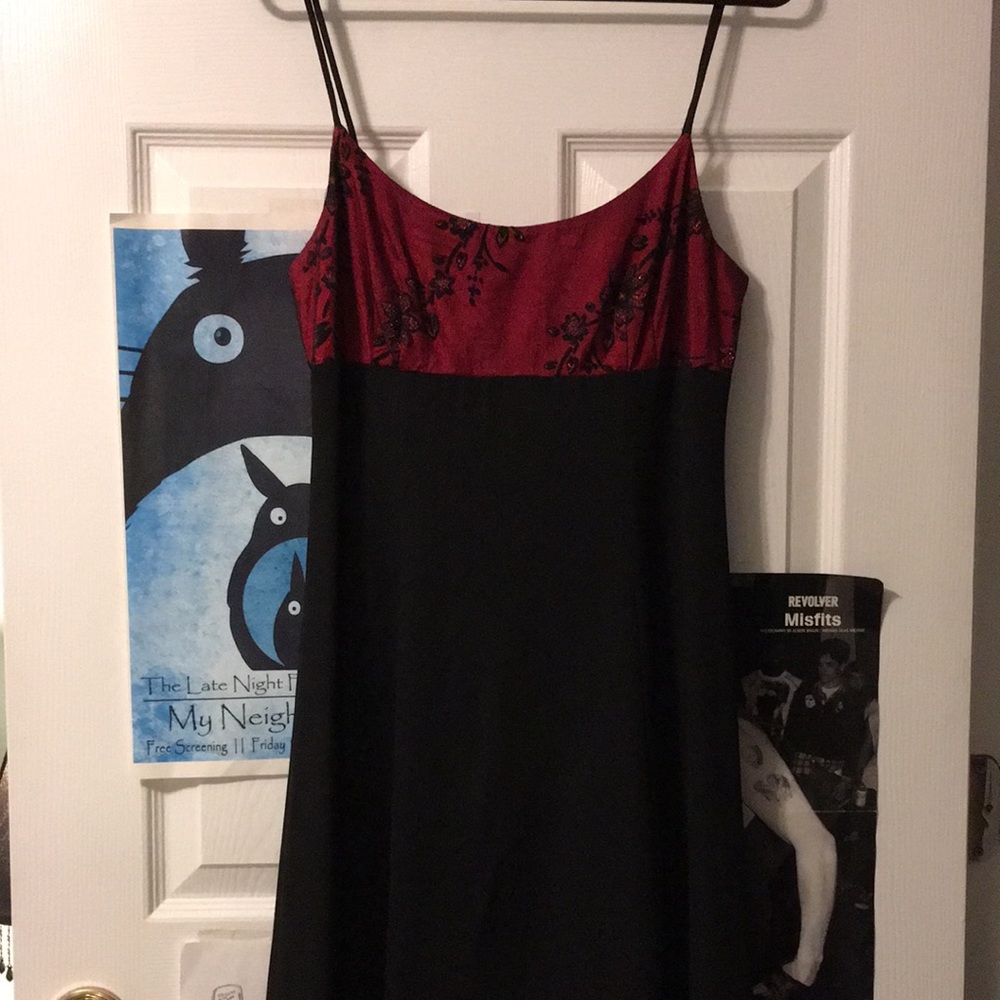 dark floor length formal dress